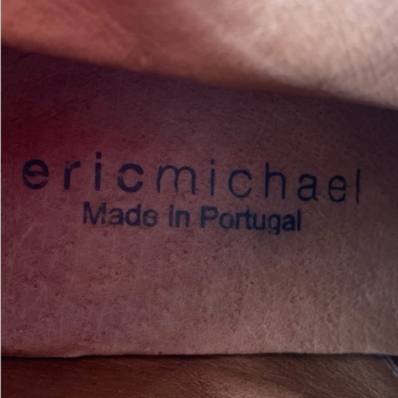 Eric Michael Women’s Black Leather Heeled Ankle Boots - Picture 8 of 10